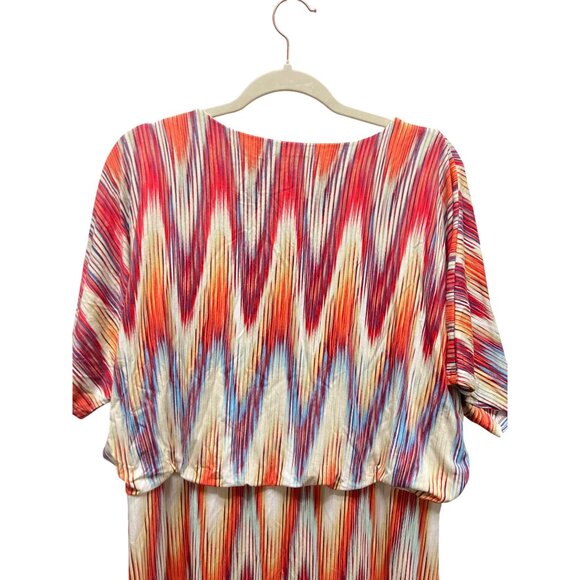 Chico's Ikat Pring Multicolor Soft Knit Dress - Picture 7 of 8